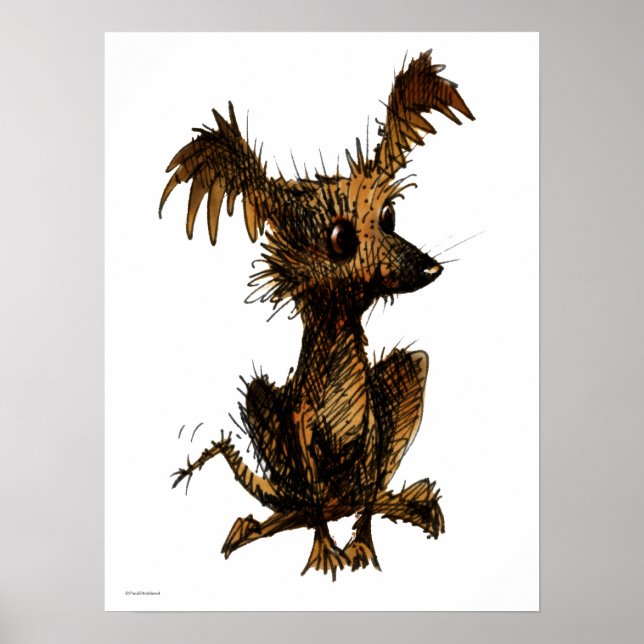 Cute Funny Toy Dog Poster (Front)