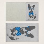 Cute funny trendy vintage animal French bulldog (Front & Back)