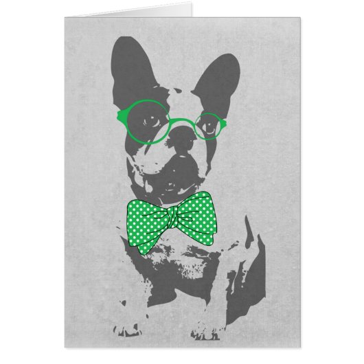 Cute funny trendy vintage animal French bulldog (Front)