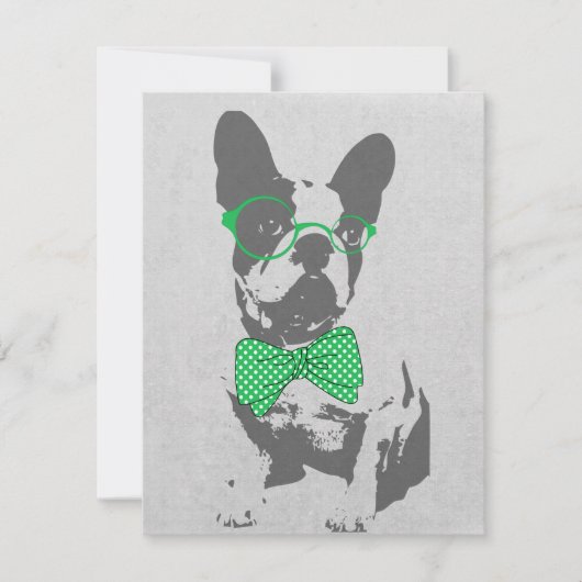 Cute funny trendy vintage animal French bulldog (Front)