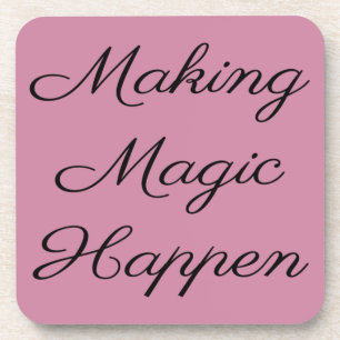 Cute Funny Vacation Magic Beverage Coaster