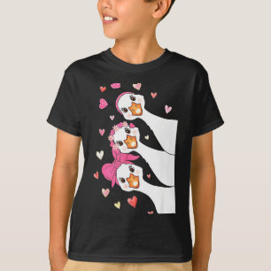 Cute Funny Valentine Silly Gooses Heart Love Match T-Shirt
