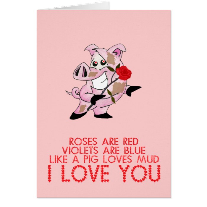 Cute funny Valentine's day Greeting Card