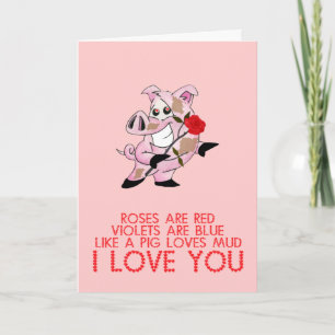 Cute funny Valentine's day Holiday Card