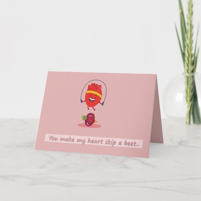 Cute, funny, Valentine's Day, pun, joke, Card (Front)