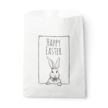 Cute Funny Vintage Bunny Personalized Happy Easter