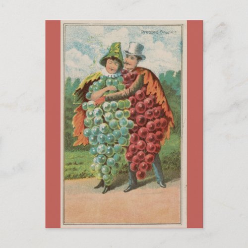 Cute Funny Vintage Couple Valentines Day Postcard