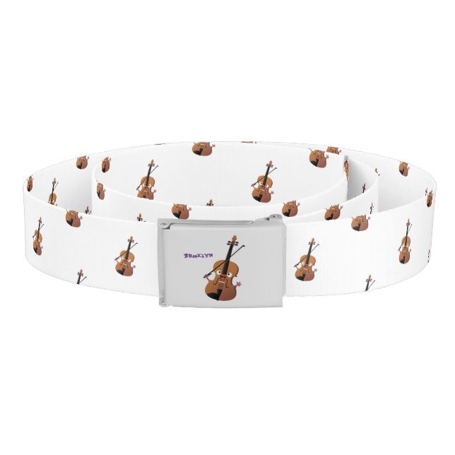Cute funny violin musical cartoon character belt (Coil)