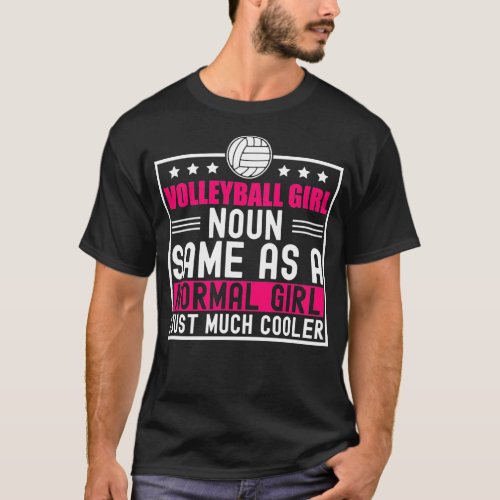Cute Funny Volleyball Definition For Teen Girls an T_Shirt