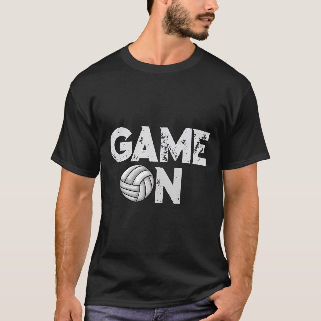 Cute Funny Volleyball  For Teen Girls and Women  T-Shirt (Front)