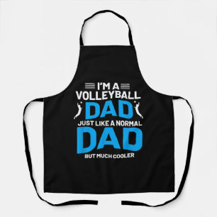 Cute Funny Volleyball Gift For Dads and Men Apron