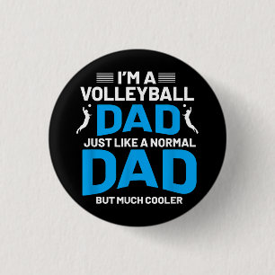 Cute Funny Volleyball Gift For Dads and Men Button