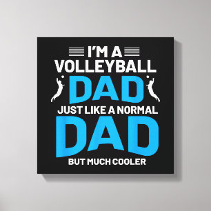 Cute Funny Volleyball Gift For Dads and Men Canvas Print