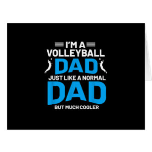 Cute Funny Volleyball Gift For Dads and Men Cards