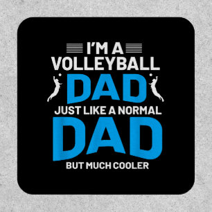 Cute Funny Volleyball Gift For Dads and Men Patch