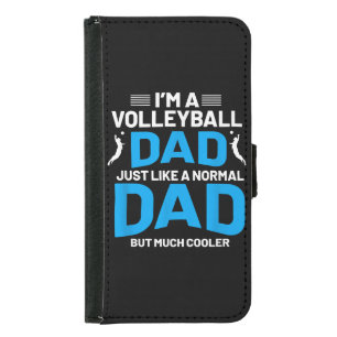 Cute Funny Volleyball Gift For Dads and Men Samsung Galaxy S5 Wallet Case
