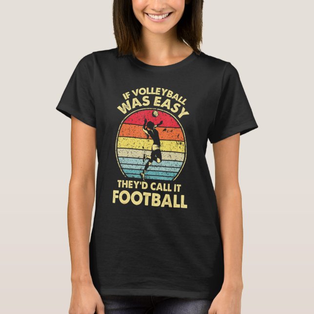 Cute Funny Volleyball S For Teen Girls And Women T-Shirt (Front)