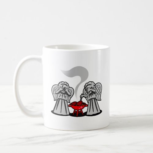 Cute Funny Weeping Angels Grilling Summer BBQ  Coffee Mug