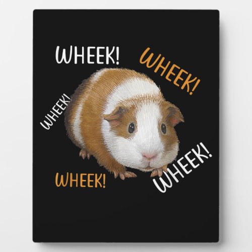 Cute  Funny Wheek _ Guinea Pig Owner Cavy Lover Plaque