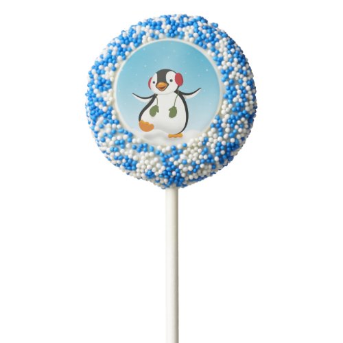 Cute Funny Winter Penguin Chocolate Dipped Oreo Pop