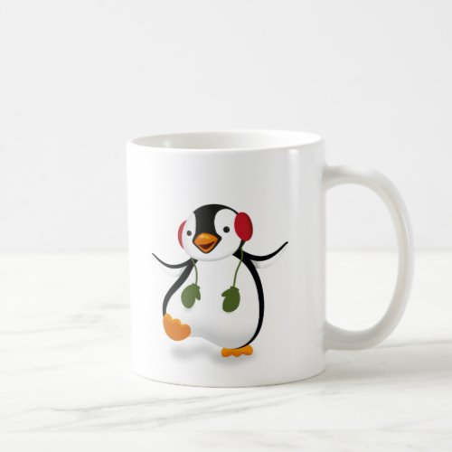 Cute Funny Winter Penguin Coffee Mug