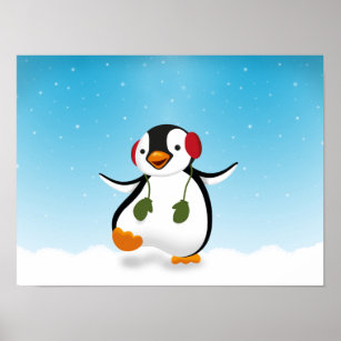 Download Christmas Penguin Art & Wall Décor | Zazzle