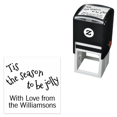 Cute Funny Winter Season Calligraphy Script Art Self_inking Stamp