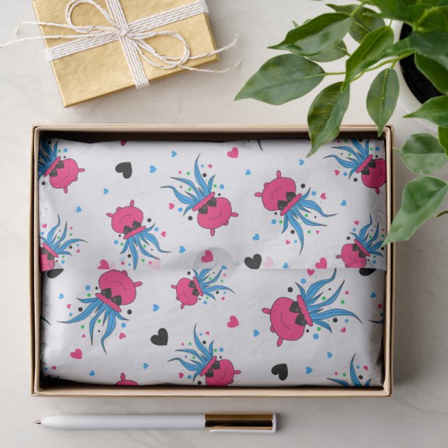 Cute Funny Witch Potion patterned Tissue Paper (Gift)