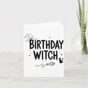 Cute Funny Witch Witchy Birthday Witches Happy Wom Card