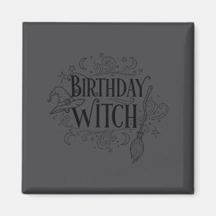 Cute Funny Witch Witchy Birthday Witches Happy Wom Magnet