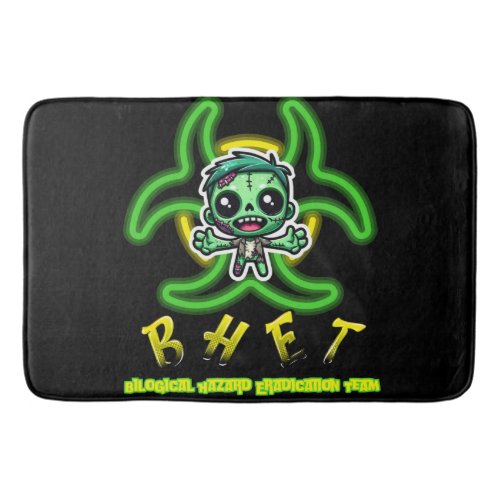 Cute funny zombie bath mat