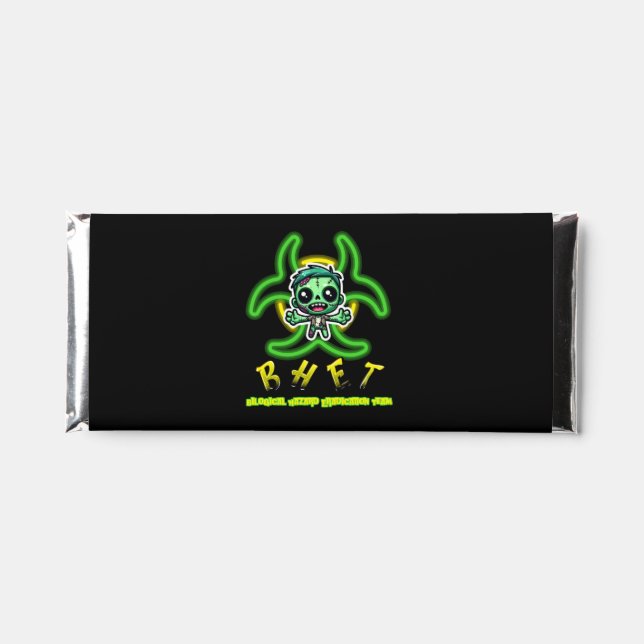 Cute, funny zombie hershey bar favors (Front)