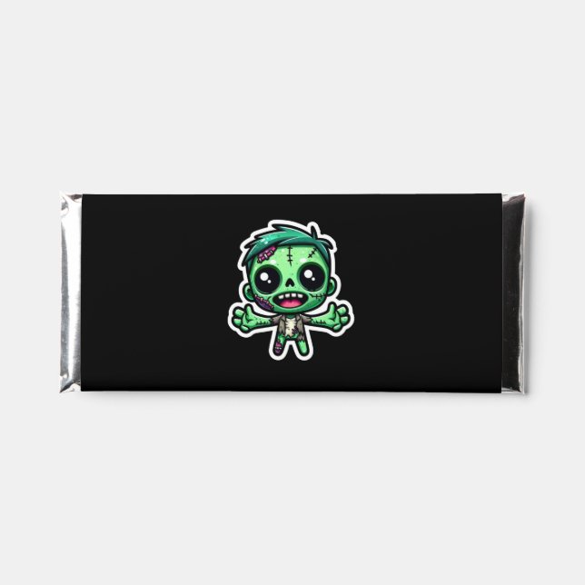 Cute, funny zombie hershey bar favors (Front)
