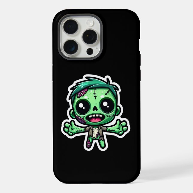 Cute, funny zombie iphone case (Back)