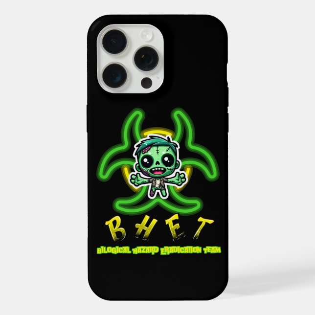 Cute, funny zombie iphone case (Back)