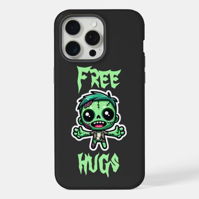 Cute, funny zombie iphone case (Back)