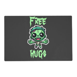 Cute, funny zombie placemat