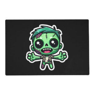 Cute, funny zombie placemat