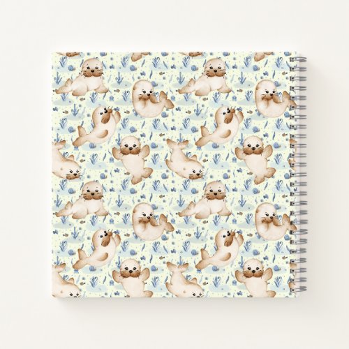 Cute fur seals notebook