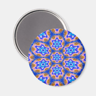 Cute Furry Flowers Pattern Magnet