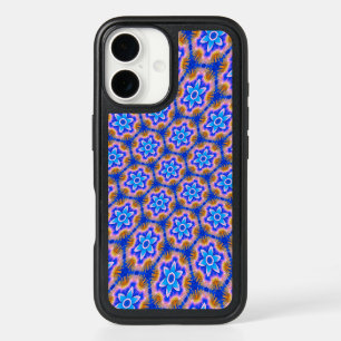 Cute Furry Flowers Pattern iPhone 16 Case