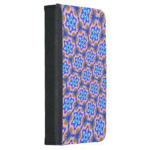 Cute Furry Flowers Pattern Samsung Galaxy S5 Wallet Case