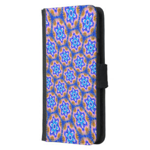 Cute Furry Flowers Pattern Samsung Galaxy S5 Wallet Case
