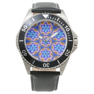 Cute Furry Flowers Pattern Watch