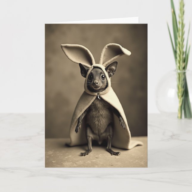 Cute Furry Friend Portrait Card (Front)