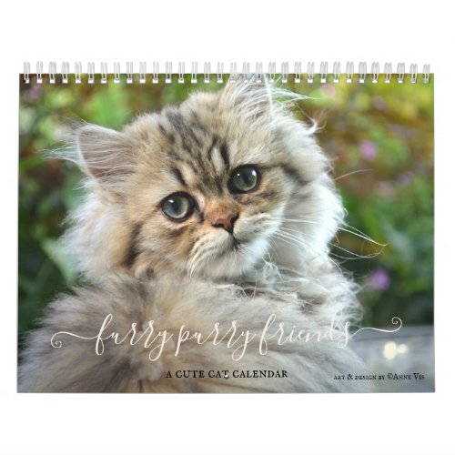 Cute Furry Purry Cat Lovers Calendar