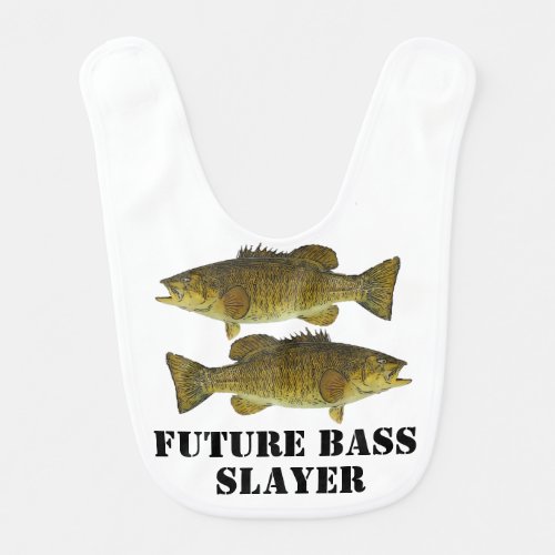Cute Future Bass Slayer Fishing Baby  Baby Bib