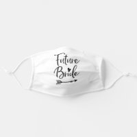 Cute Future Bride Face Mask With Heart
