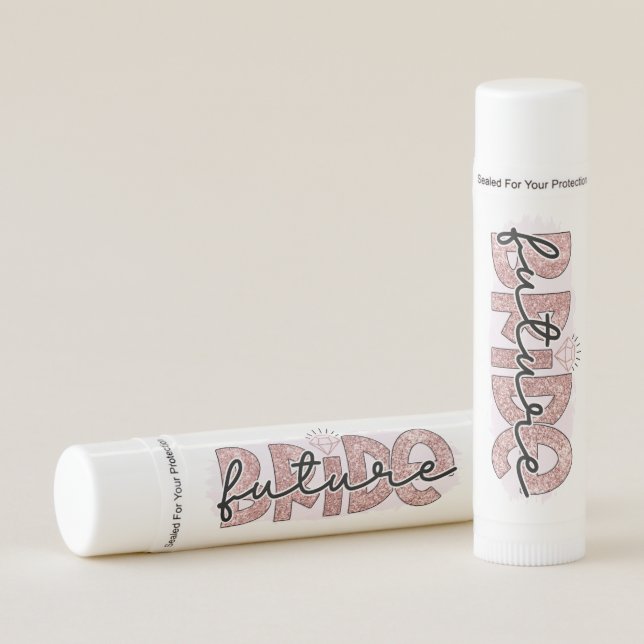 cute future Bride word art  Lip Balm (Front)