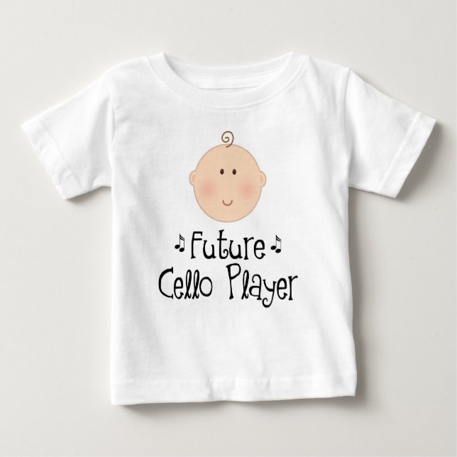Cute Future Cello Player Baby T-Shirt (Front)